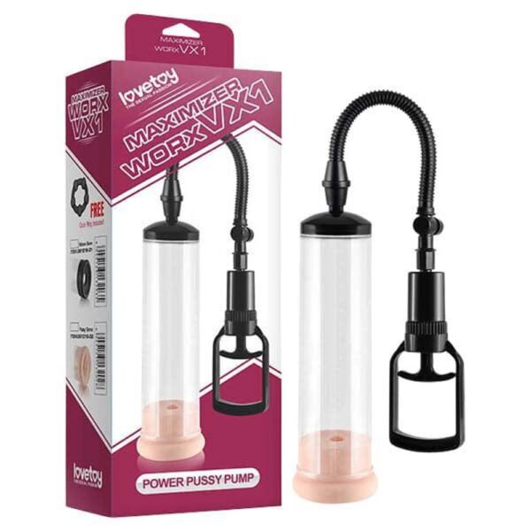 LOVETOY SVILUPPATORE A POMPA SVILUPPATRICE IN ABS TRASPARENTE CON VAGINA