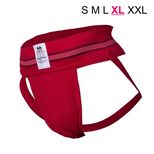 Original Jock Collection - 3" Red – XL MUTANDINE UOMO GAY APERTE DIETRO IN MISTO COTONE NYLON ELASTANE COLORE ROSSO TAGLIA XL