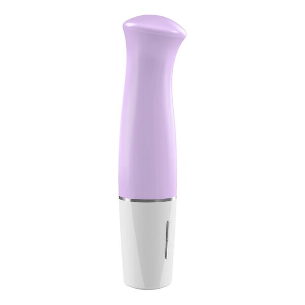 3000010189 OVO D4 MINI VIBE WHITE/PINK STIMOLATORE BIANCO E ROSA IN SILICONE 14 CM