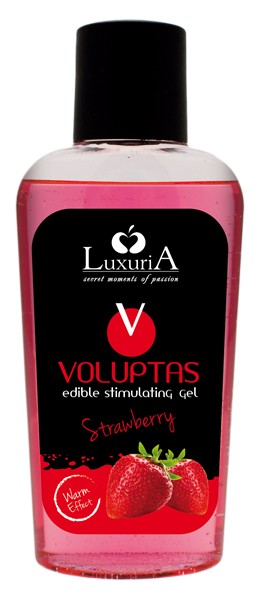 LUBRIFICANTE INTIMO STIMOLANTE EDIBILE LUXURIA VOLUPTAS STRAWBERRY 100 ML