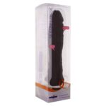 13297 SEVEN CREATIONS FALLO REALISTICO SILICONE 100% CLASSIC BIG BLACK CM 21 X 4