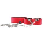 OU187RED OUCH! REVERSIBLE COLLAR AND WRIST CUFFS - RED