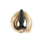 280416 FILLY TAILS PALOMINO PLUG ANALE IN SILICONE NERO CON CODA DI CAVALLO