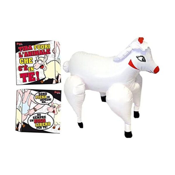 PECORELLA GONFIABILE HO SEMPRE UN BUCO LIBERO PER TE ADDIO AL CELIBATO GADGET PER ADULTI