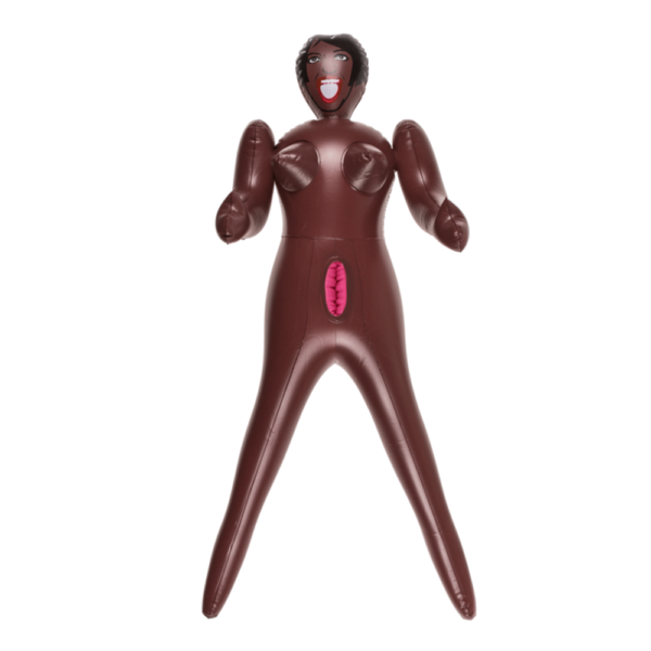MINI BAMBOLA GONFIABILE NERA ADDIO AL CELIBATO ALTEZZA 66 CM