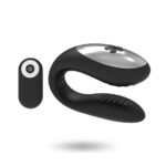 D-223059 BRILLY GLAM LOVE FOR PARTNER GIOCO DI COPPIA CON TELECOMANDO WIRELESS SILICONE NERO