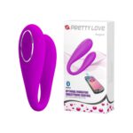 6066 PRETTY LOVE AUGUST VIBRATORE DI DESIGN IN SILICONE FUXIA RICARICABLE USB CON APP SMARTPHONE CONTROL