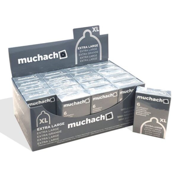 MUCHACHO XL PROFILATTICI PRESERVATIVI TRASPARENTI MISURA GRANDE SENZA AROMA