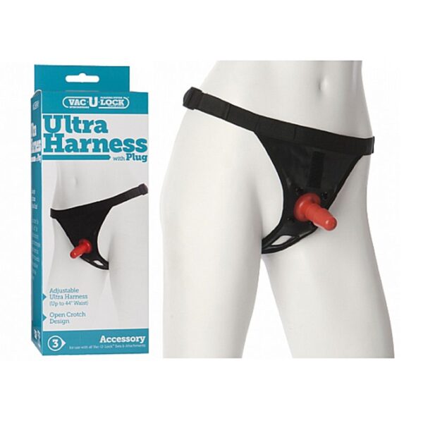 ULTRA HARNESS 2 & PLUG DOC JOHNSON MUTANDINA CON VAC-U-LOCK PER FALLO INDOSSABILE