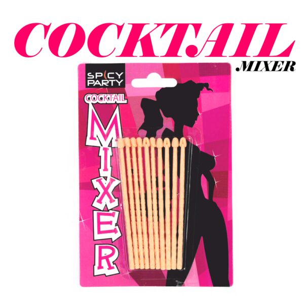 COCKTAIL MIXER ASTINE PISELLO ADDIO AL NUBILATO GADGET PER ADULTI SEXY PARTY 10 PZ