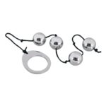 D-225042 PALLINE DI METALLO ANALI VAGINALI 4 PZ CON FILO