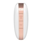 SATISFYER CONNECT LOVE TRIANGLE WHITE GOLD STIMOLATORE SUCCHIA CLITORIDE