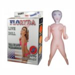 FLORYDA LOVE DOLL BAMBOLA GONFIABILE BIANCA BIONDA AMERICANA GRANDEZZA REALE 3 FORI
