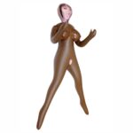 SANDRA LOVE DOLL BAMBOLA GONFIABILE NERA DI COLORE GRANDEZZA REALE 3 FORI