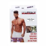 MARIAN LOVE DOLL BAMBOLO GONFIABILE MASCHIO UOMO BIANCO POLACCO SUPERDOTATO 20 CM