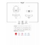 OBSESSIVE TWO-PCS SET S/M 863-SET-3 LINGERIE SEXY ROSSO