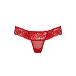 OBSESSIVE THONG S/M 863-THO-3 MUTANDINA LINGERIE SEXY ROSSO